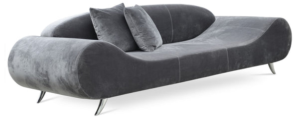 Soho Concept Soho Flat Lounge Armchair | Modern Elegance With Chrome Base | Premium Upholstery, Comfort & Style Grey  Soho-concept-dining-chair-13485