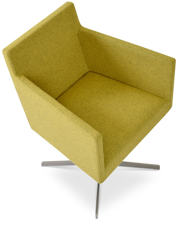 Soho Concept Harput Swivel Dining Chair – Elegant 4 Star Armchair With Durable Camira Fabric & 10-year Warranty Amber  Soho-concept-dining-chair-04282