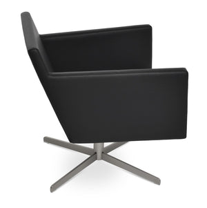Soho Concept Harput Arm Office Chair - Ppm-fr Leatherette, 2-year Guarantee, Adjustable Heights, Supports 300 Lbs Black  Soho-concept-dining-chair-13160