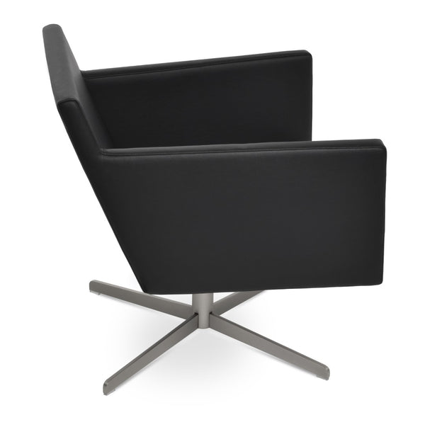 Soho Concept Harput Arm Office Chair - Ppm-fr Leatherette, 2-year Guarantee, Adjustable Heights, Supports 300 Lbs Black  Soho-concept-dining-chair-13160
