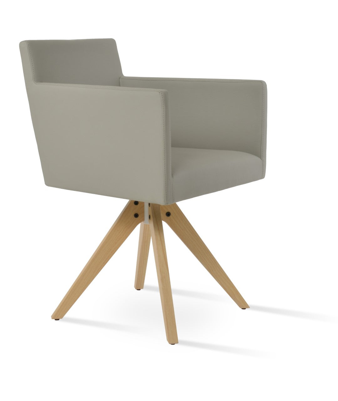 Soho Concept Harput Arm Pyramid Swivel Dining Chair - Thumbnail 2