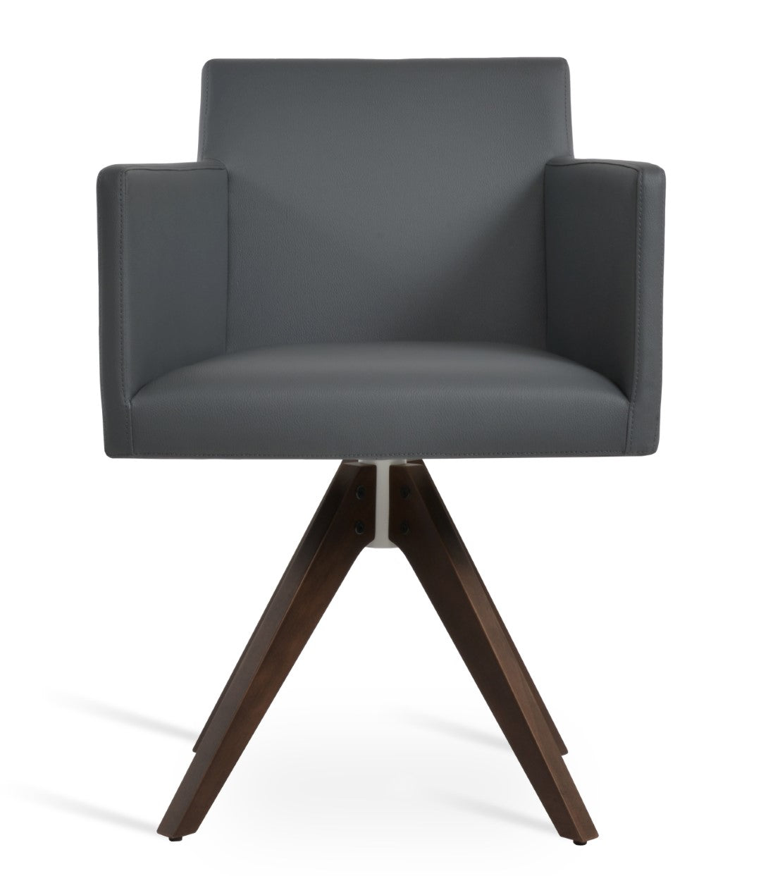 Soho Concept Harput Arm Pyramid Swivel Dining Chair - Thumbnail 4