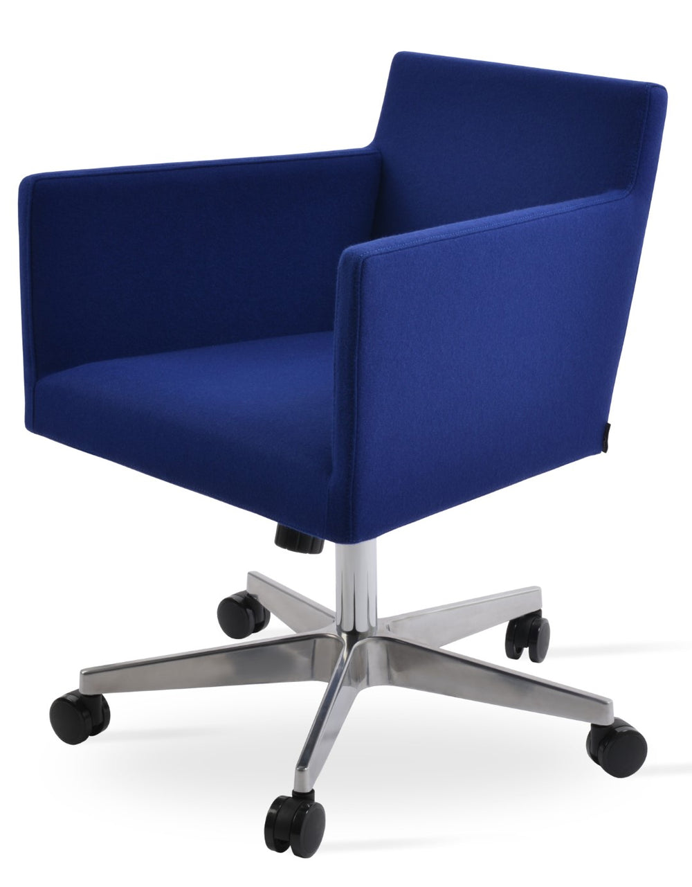 Soho Concept Harput Arm Office Chair - Luxury Camira Blazer Wool, 10-year Guarantee, Adjustable Heights & Colors Blue  Soho-concept-dining-chair-11880