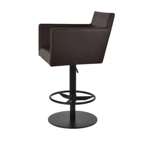Soho Concept Harput Adjustable Piston Barstools & Counterstools - Luxurious Boucle Fabric, 10-year Guarantee, Stylish Black,Brown  Soho-concept-dining-chair-08879