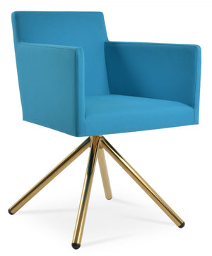 Soho Concept Harput Swivel Dining Chair In Boucle, Velvet & Nubuck - Stylish Grey With 10 Year Guarantee! Gold,Turquoise  Soho-concept-dining-chair-04413