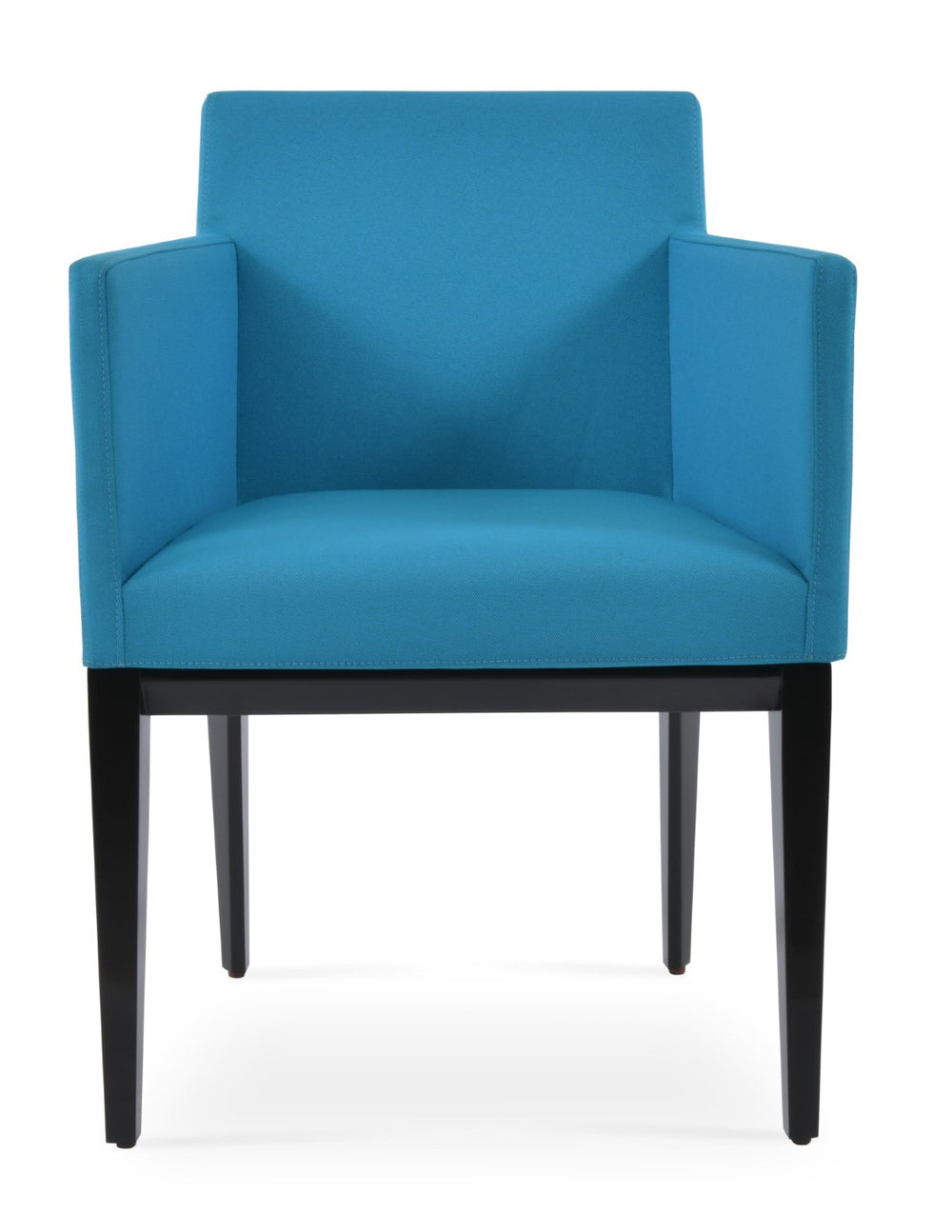 Soho Concept Harput Stylish Lounge Armchair - Premium Fabric Options, 10-year Guarantee, Black & Turquoise Elegance Black,Turquoise  Soho-concept-dining-chair-04457