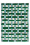 Brink & Campman Harlequin Basket 100% Pure New Wool Handtufted Rug Weave Emerald,Aquamari 100% pure new wool 144107140200-BRINK-CAMPMAN