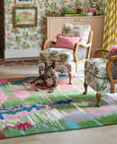 Brink & Campman Harlequin Wilderness 95% Pure New Wool / 5% Viscose Handtufted Rug Peridot,Emerald 95% pure new wool   5% viscose 144507200280-BRINK-CAMPMAN