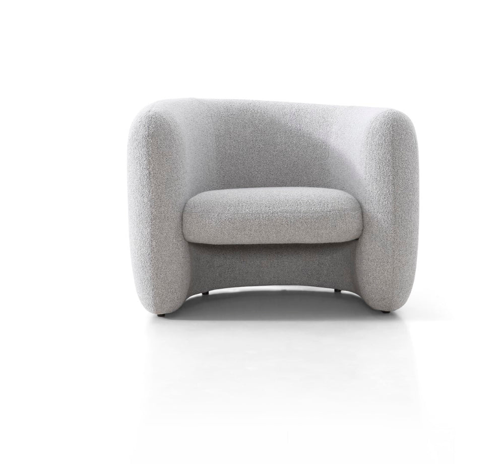 Soho Concept Harput Metal Armchair – Stylish Chrome Base, Luxurious Fabrics & 10-year Guarantee For Comfort Grey  Soho-concept-dining-chair-12073