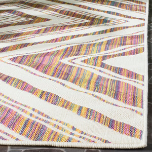 Safavieh Havana Contemporary Area Rug - Geometric Pattern, Vibrant Colors, Durable Power Loomed Design Natural ,Multi Polypropylene Hav209a-4