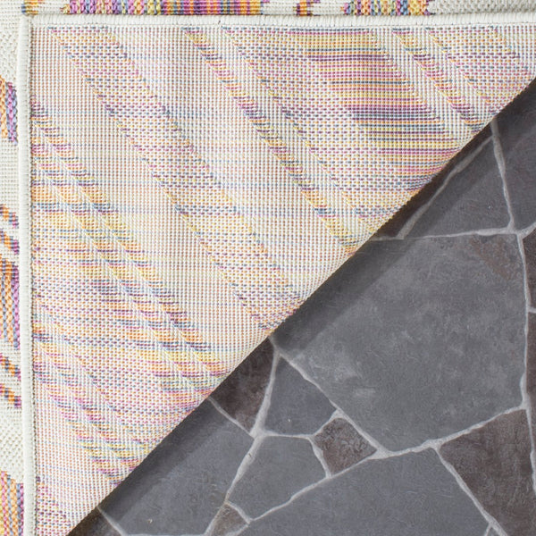 Safavieh Havana Contemporary Area Rug - Geometric Pattern, Vibrant Colors, Durable Power Loomed Design Natural ,Multi Polypropylene Hav209a-4