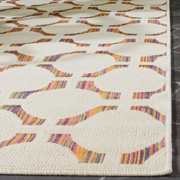 Safavieh Havana Contemporary Area Rug – Geometric Design In Durable Polypropylene For Modern Elegance Natural ,Multi Polypropylene Hav210a-4