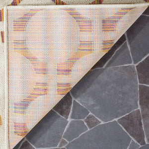 Safavieh Havana Contemporary Area Rug – Geometric Design In Durable Polypropylene For Modern Elegance Natural ,Multi Polypropylene Hav210a-4