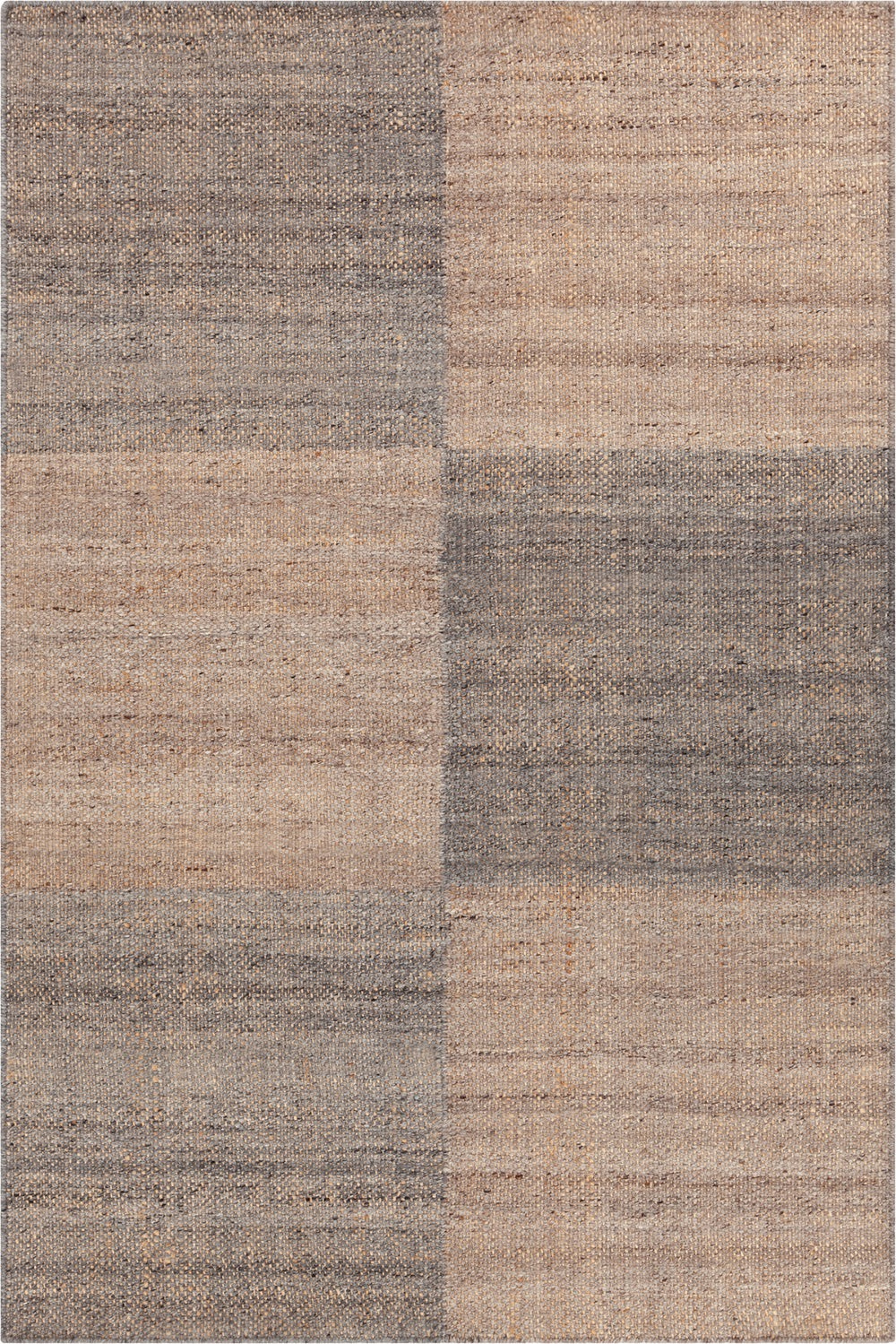 Chandra Rugs Hand Woven Contemporary Rug - Elevate Your Home Decor With Luxurious Wool And Jute Masterpiece Grey,Tan Wool + Jute Hay56502-79106