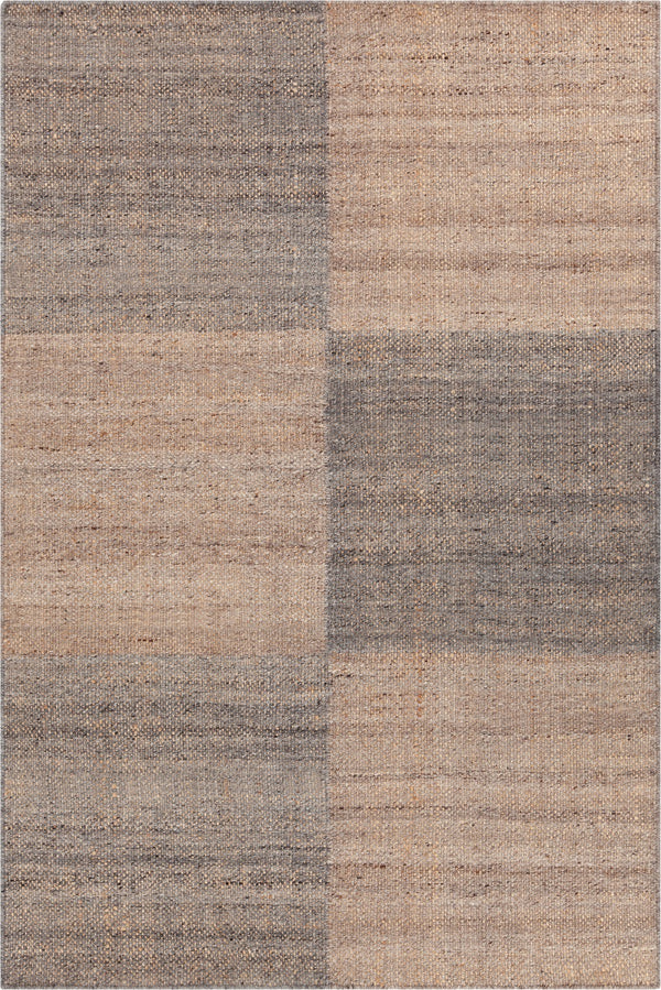 Chandra Rugs Hand Woven Contemporary Rug - Elevate Your Home Decor With Luxurious Wool And Jute Masterpiece Grey,Tan Wool + Jute Hay56502-79106