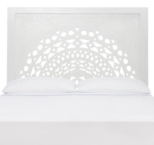 Safavieh Romilda Headboard XII23 White Wash Mdf /Wood Sealed With Pu Lacquer HBD5302A-Q