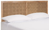 Safavieh Halvor Headboard XII23 Natural Rattan / Mango Wood HBD6502A-K