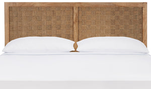 Safavieh Halvor Headboard XII23 Natural Rattan / Mango Wood HBD6502A-K