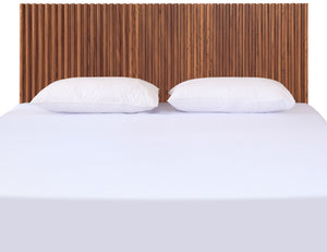 Safavieh Telsi Mounted Headboard - Elegant Wall-mounted Design In Luxurious Wood Veneer For Stylish Bedrooms Walnut Wood Hbd9600a-k