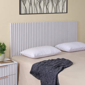 Safavieh Telsi Mounted Headboard - Elegant Wall-mounted Design In Luxurious Wood Veneer For Stylish Bedrooms Bleached White Wood Hbd9600b-k