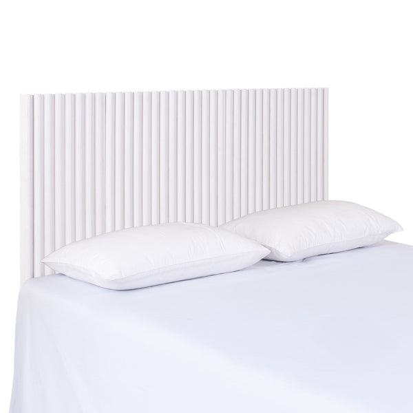 Safavieh Telsi Mounted Headboard - Elegant Wall-mounted Design In Luxurious Wood Veneer For Stylish Bedrooms Bleached White Wood Hbd9600b-k