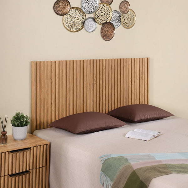 Safavieh Telsi Mounted Headboard - Elegant Wall-mounted Design In Luxurious Wood Veneer For Stylish Bedrooms Oak Wood Hbd9600c-k