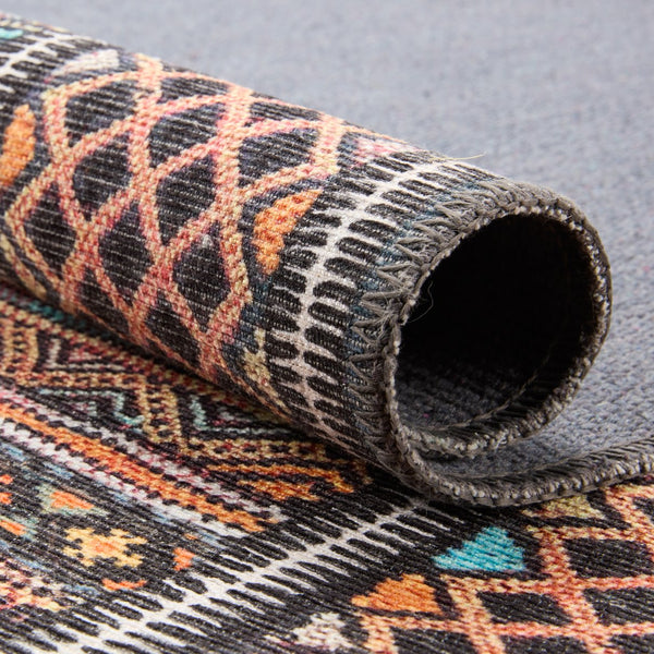 Jaipur Living Harman By Kate Lester Auril Hbl01 Powerloomed Machinemade 100% Polyester Moroccan / Bohemian Tribal Indoor Rug Orange, Blue 100% Polyester, 50%Cot40%Poly10%Oth Rug152904