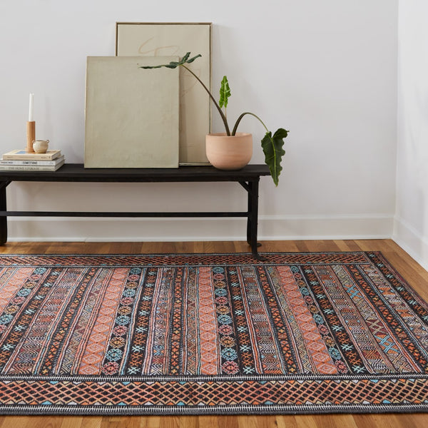 Jaipur Living Kate Lester + Jaipur Living Harman Auril Southwestern Global Machine Made Indoor Rug Multicolor 7'6"x10'