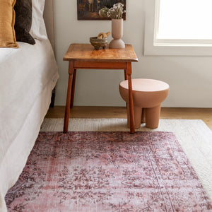 Jaipur Living Kate Lester + Jaipur Living Harman Berxley Transitional Machine Made Indoor Rug Rose 7'6"x10'