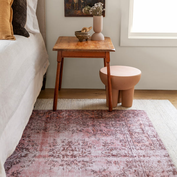 Jaipur Living Kate Lester + Jaipur Living Harman Berxley Transitional Machine Made Indoor Rug Rose 7'6"x10'