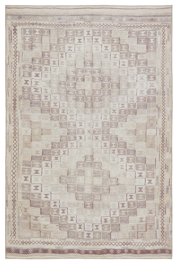 Jaipur Living Kate Lester + Jaipur Living Harman Davina Southwestern Global Machine Made Indoor Rug Beige 7'6"x10'