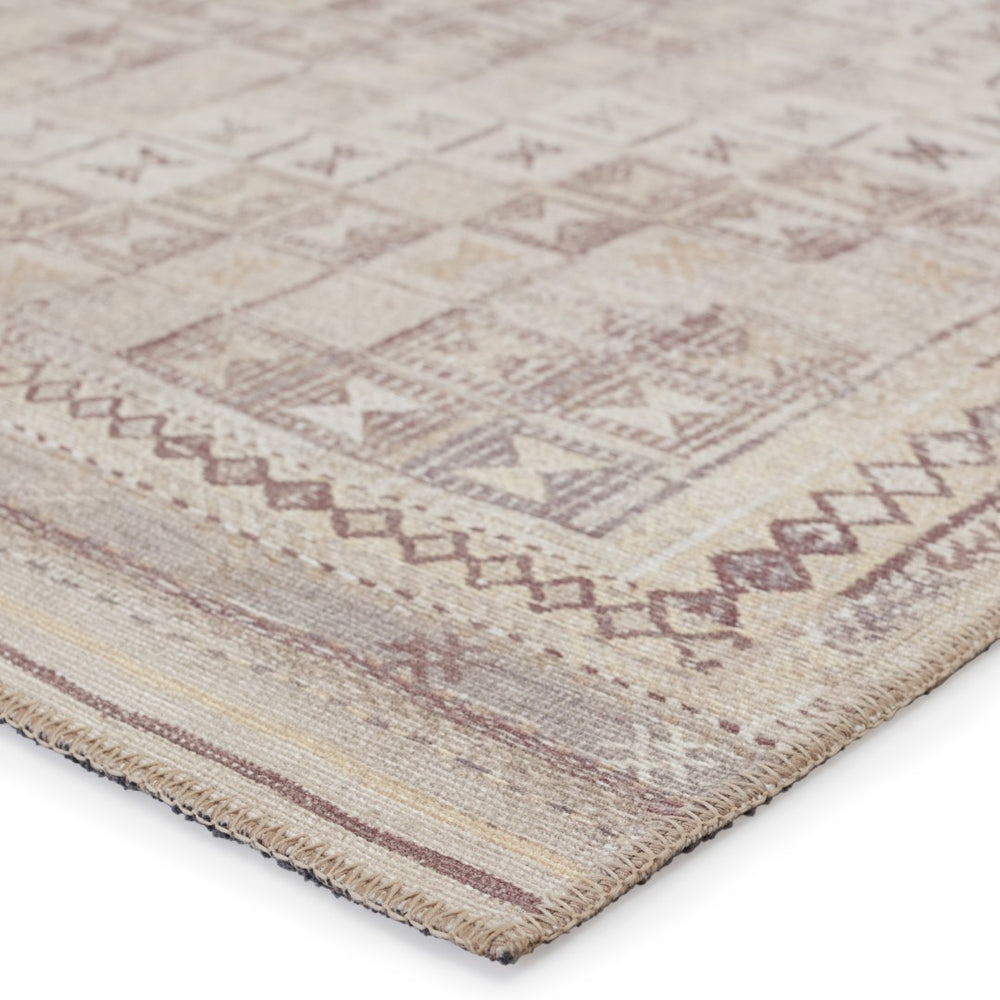 Jaipur Living Kate Lester + Jaipur Living Harman Davina Southwestern Global Machine Made Indoor Rug Beige 7'6"x10'