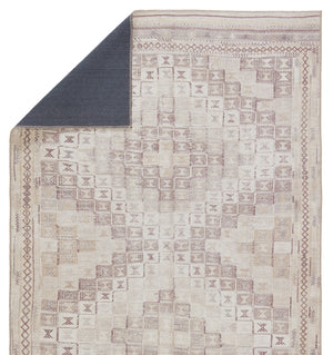 Jaipur Living Kate Lester + Jaipur Living Harman Davina Southwestern Global Machine Made Indoor Rug Beige 7'6"x10'