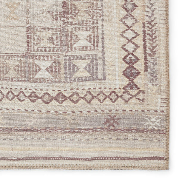 Jaipur Living Harman By Kate Lester Davina Hbl03 Powerloomed Machinemade 100% Polyester Moroccan / Bohemian Tribal Indoor Rug Beige, Burgundy 100% Polyester, 50%Cot40%Poly10%Oth Rug152913