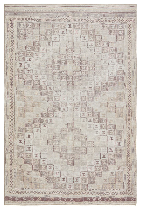 Jaipur Living Harman By Kate Lester Davina Hbl03 Powerloomed Machinemade 100% Polyester Moroccan / Bohemian Tribal Indoor Rug Beige, Burgundy 100% Polyester, 50%Cot40%Poly10%Oth Rug152913