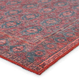 Jaipur Living Kate Lester + Jaipur Living Harman Kalinar Moroccan Global Machine Made Indoor Rug Dark Red 7'6"x10'