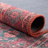 Jaipur Living Kate Lester + Jaipur Living Harman Kalinar Moroccan Global Machine Made Indoor Rug Dark Red 7'6"x10'