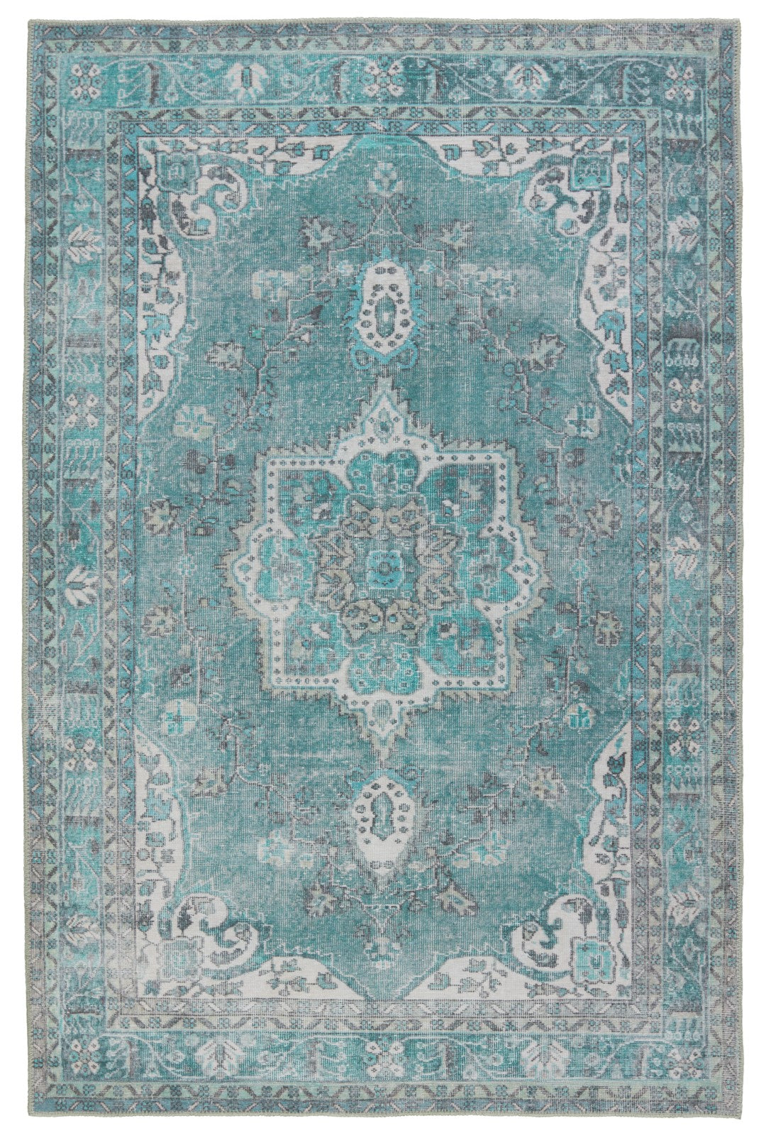 Kate Lester Tamara Vintage-Inspired Medallion Indoor Rug - Thumbnail 5