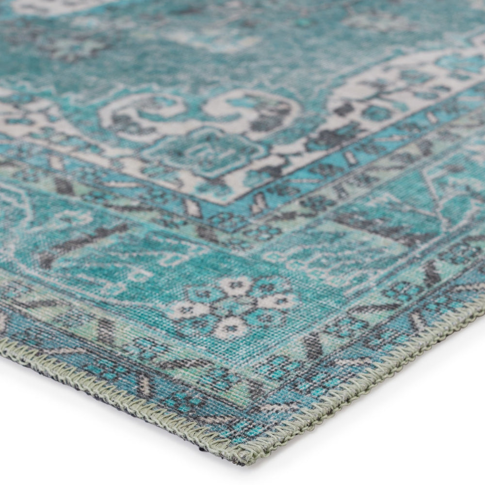 Jaipur Living Harman By Kate Lester Tamara Hbl05 Powerloomed Machinemade 100% Polyester Vintage Medallion Indoor Rug Teal, Green 100% Polyester, 50%Cot40%Poly10%Oth Rug152919