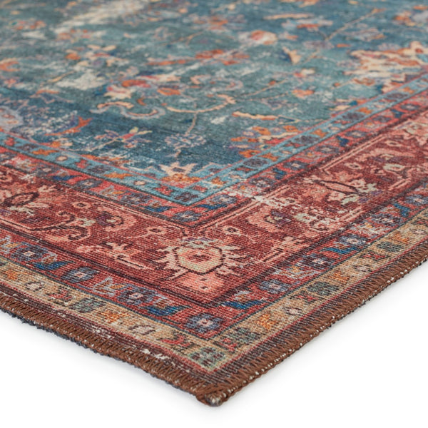 Jaipur Living Kate Lester + Jaipur Living Harman Yasha Updated Traditional Traditional Machine Made Indoor Rug Blue 7'6"x10'