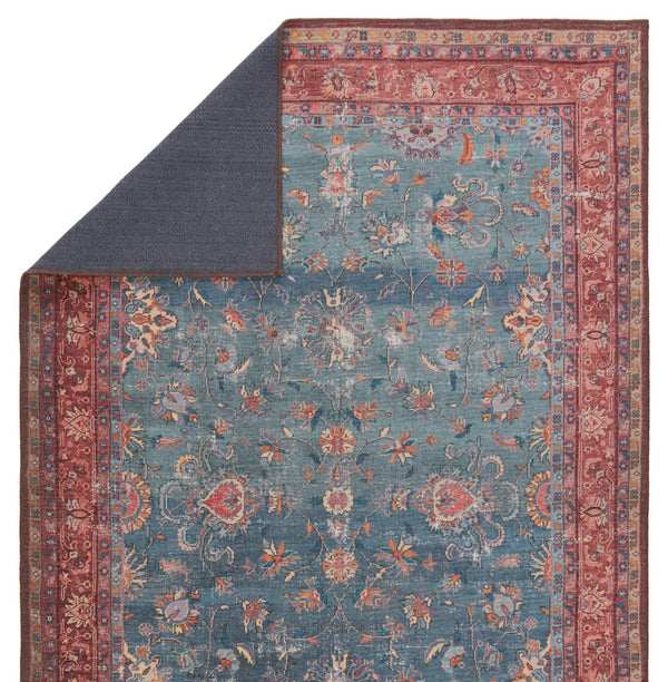 Jaipur Living Kate Lester + Jaipur Living Harman Yasha Updated Traditional Traditional Machine Made Indoor Rug Blue 7'6"x10'