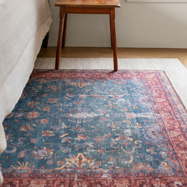 Jaipur Living Kate Lester + Jaipur Living Harman Yasha Updated Traditional Traditional Machine Made Indoor Rug Blue 7'6"x10'