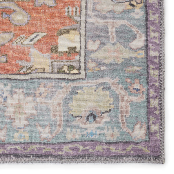 Jaipur Living Kate Lester + Jaipur Living Harman Zenora Southwestern Global Machine Made Indoor Rug Sky Blue 7'6"x10'
