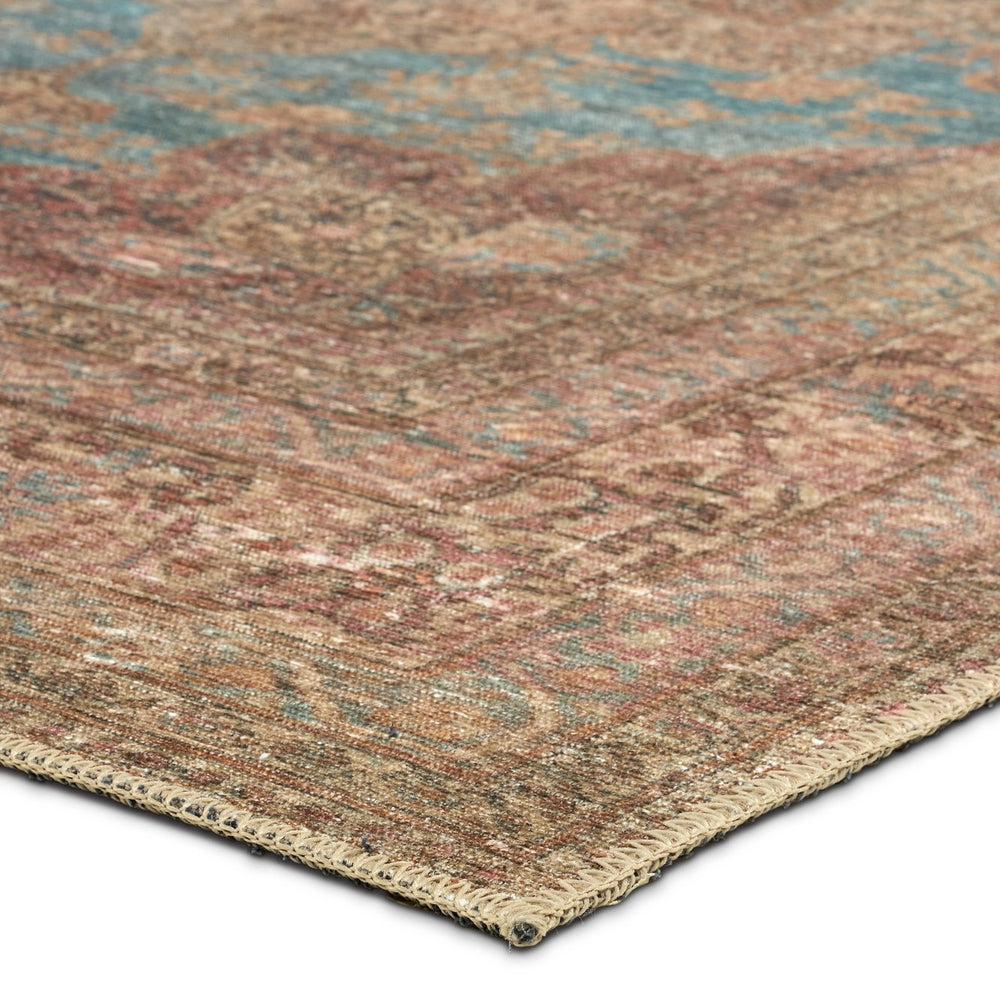 Jaipur Living Harman By Kate Lester Vacherie Hbl08 Powerloomed Machinemade 100% Polyester Vintage Medallion Indoor Rug Brown, Blue 100% Polyester, 50%Cot40%Poly10%Oth Rug152931