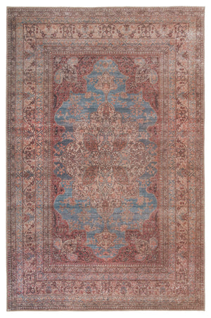 Jaipur Living Kate Lester + Jaipur Living Harman Vacherie Traditional Global Machine Made Indoor Rug Red 7'6"x10'