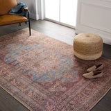 Jaipur Living Kate Lester + Jaipur Living Harman Vacherie Traditional Global Machine Made Indoor Rug Red 7'6"x10'