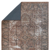 Jaipur Living Kate Lester + Jaipur Living Harman Minita Vintage Traditional Machine Made Indoor Rug Brown 7'6"x10'