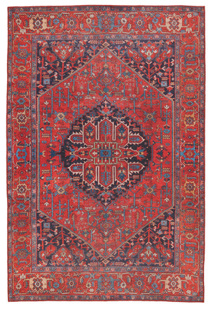 Jaipur Living Kate Lester Jaipur Living Eterna Medallion Polyester Area Rug Distressed Vintage Feel RUG153235