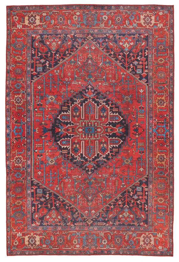 Jaipur Living Kate Lester Jaipur Living Eterna Medallion Polyester Area Rug Distressed Vintage Feel RUG153235