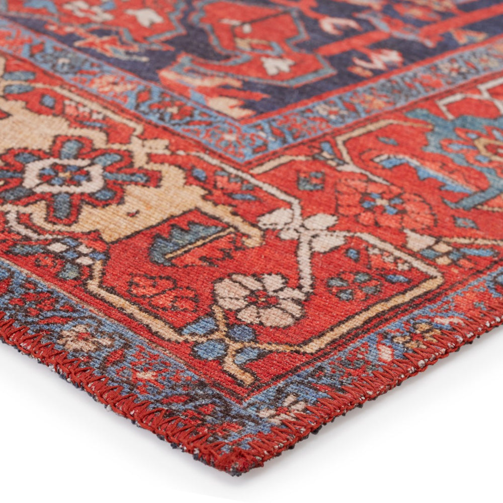 Jaipur Living Kate Lester + Jaipur Living Harman Eterna Vintage Updated Traditional Machine Made Indoor Rug Red 7'6"x10'